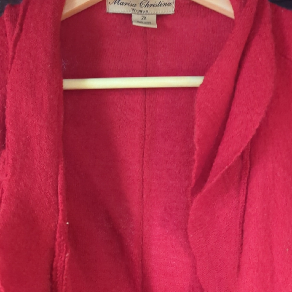 Marisa Christina Bold Red Women's Cardigan